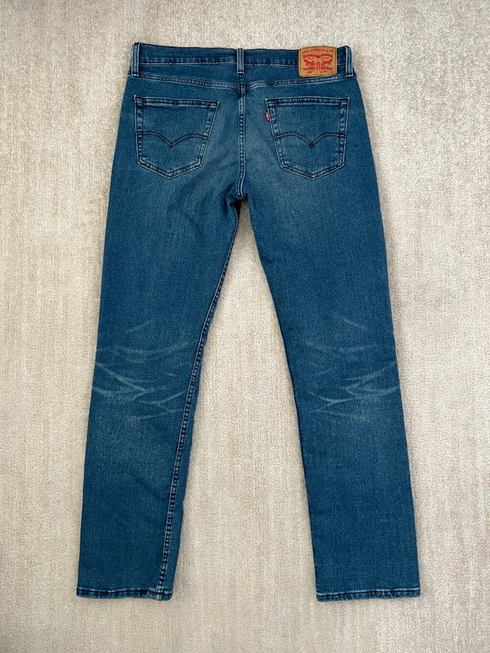 Levi’s 514 Straight Fit Blue Jeans 34 - Picture 3 of 10